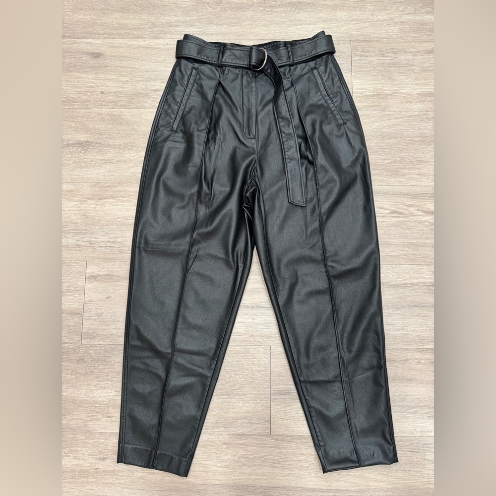 Babaton Charcoal Belted Dress Pants